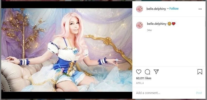 Gamer Belle Delphine Jual Alat Kontrasepsi Bekas (instagram.com/belle.delphiny)