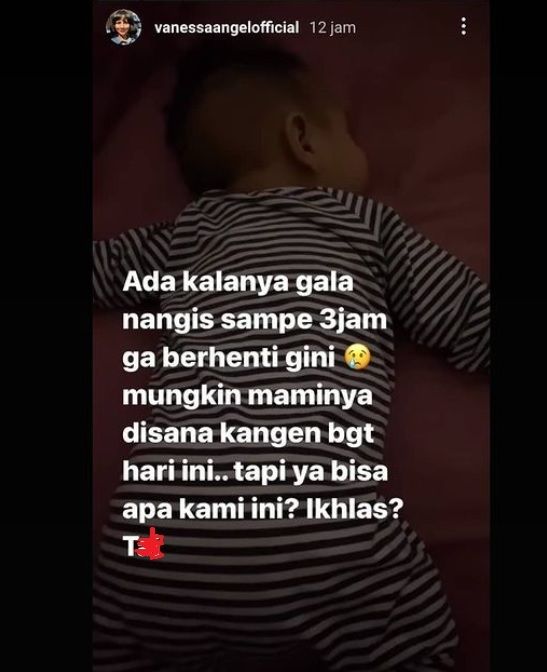 Bibi Ardiansyah curhat soal kondisi anaknya usai Vanessa Angel dibui. [capture Instagram]