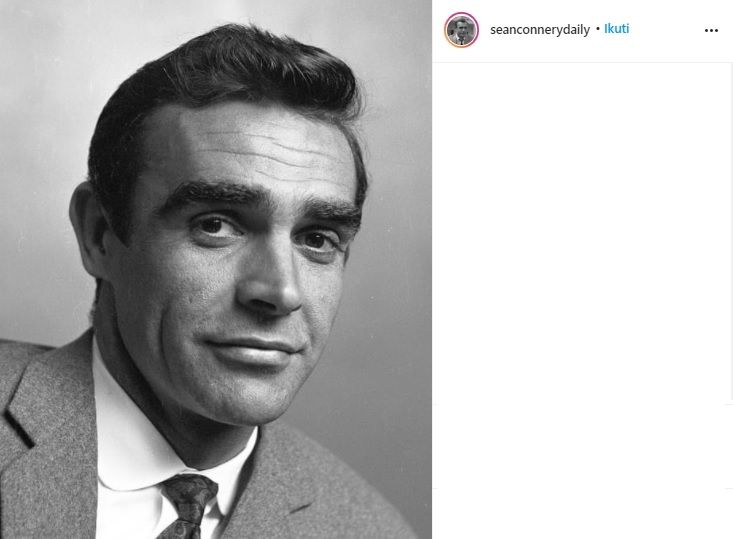 Sean Connery, James Bond pertama (Instagram/@seanconnerydaily)