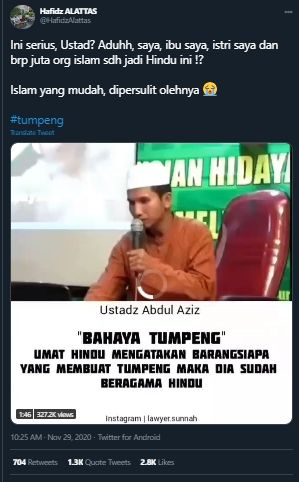 Geger Ceramah Tumpeng Itu Hindu, Begini Respon dari Kaesang Pangarep. (Twitter/@kaesangp)