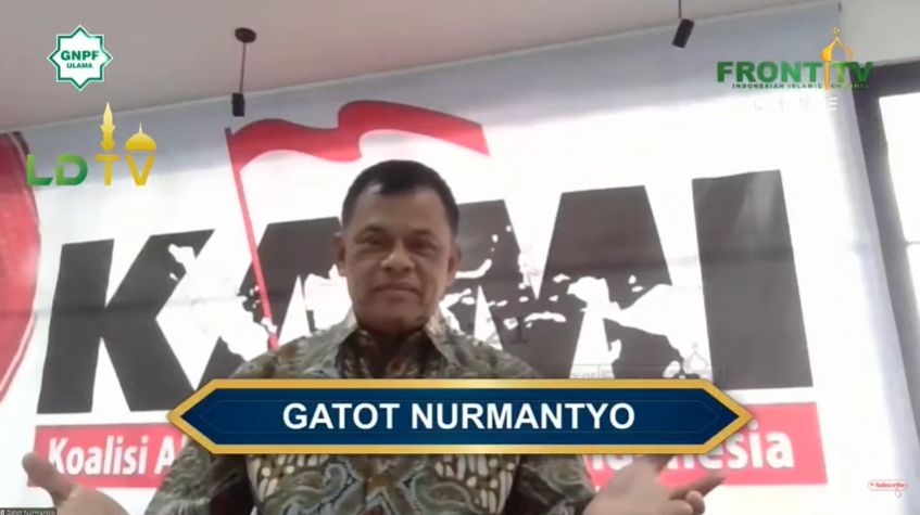 Gatot Nurmantyo di Acara Reuni 212 (YouTube).