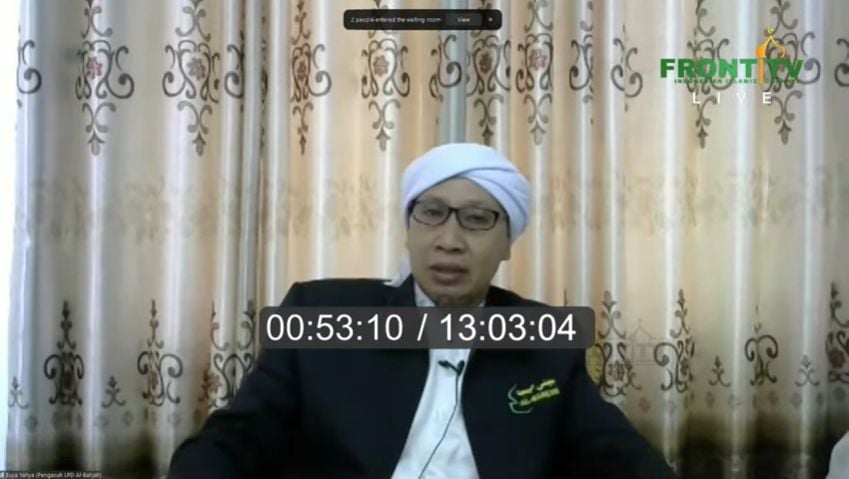 Buya Yahya dalam Dialog Nasional 100 Ulama (YouTube/Al-BahjahTV).