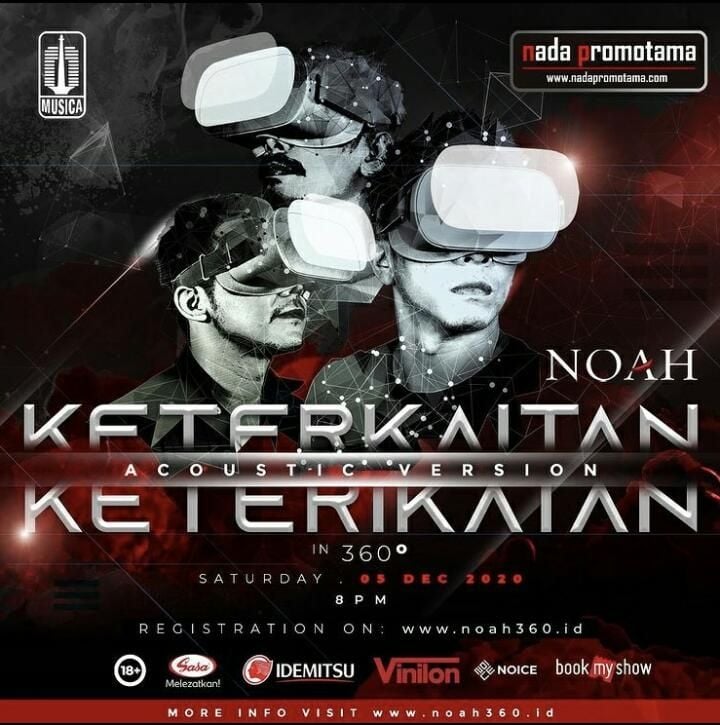 NOAH gelar konser virtual dengan visual 360 derajat.