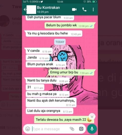 Viral Curhat Dijodohkan dengan Janda (twitter.com/txtdariibukos)