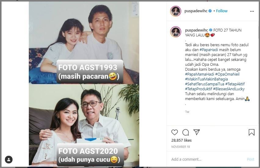 Influencer Puspa Dewi Awet Muda di Umur 53 (instagram.com/puspadewihc)