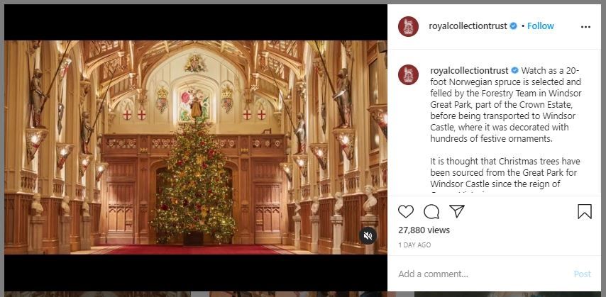 Ubah Tradisi, Ratu Elizabeth Rayakan Natal di Kastil Windsor (instagram.com/royalcollectiontrust)