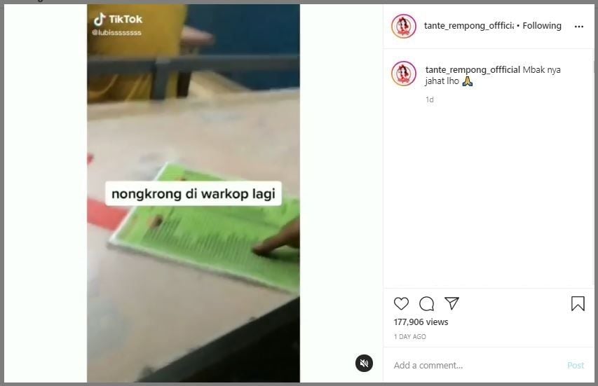 Viral Wanita Kesal Pacar di PHK, Disebut Bikin Susah (instagram.com/tante_rempong_offficial)