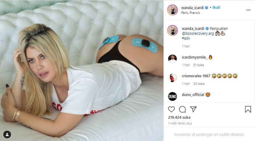 Istri Icardi, Wanda Nara ungkap rahasia di balik bokong kencangnya.