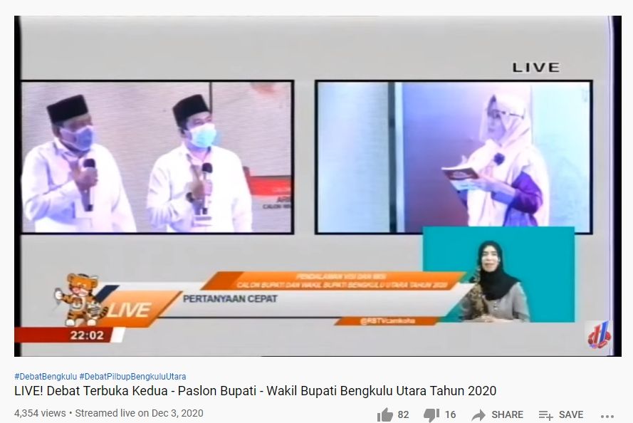 Video debat paslon pilih rakyat susah dibanding pejabat. (YouTube/RBTV Camkoha)