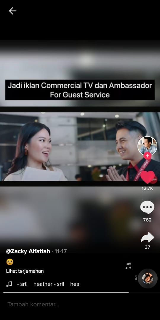 Karyawan di maskapai penerbangan ini banting stir jadi driver online (TikTok @zackyalfattah)