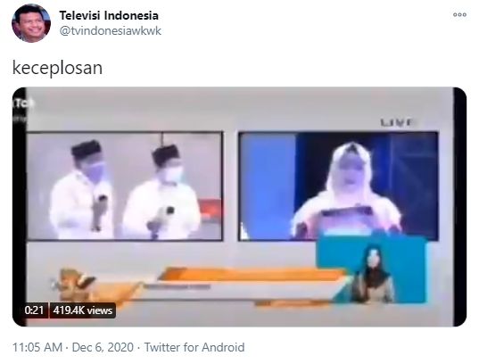 Video debat paslon pilih rakyat susah dibanding pejabat. (Twitter/tvindonesiawkwk)