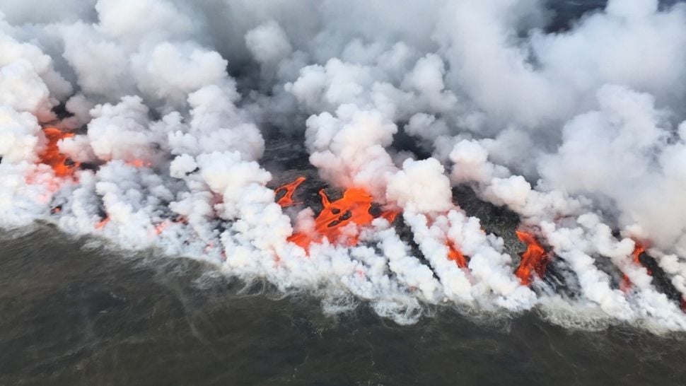 Gunung berapi Klauea. [HO/US Geological Survey/AFP]