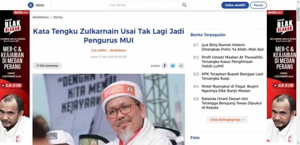 Fakta Tengku Zul jadi tukang adu ayam (Turnbackhoax.id)