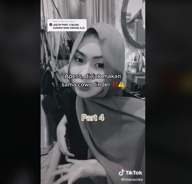 Viral Keluhan Wanita Disuruh Bayar saat Kencan dari Tinder (instagram.com/intanacoka)