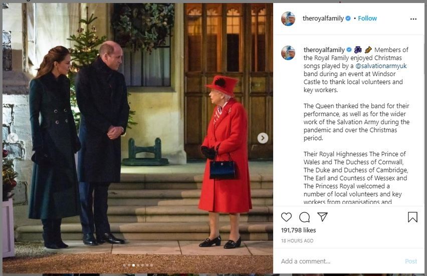 Ratu Elizabeth Akhirnya Reuni Keluarga sebelum Natal (instagram.com/theroyalfamily)