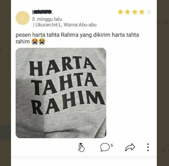 Typo, Kaus dari Toko Online Ini Bermakna Ambigu (twitter.com/txtdarionlshop)