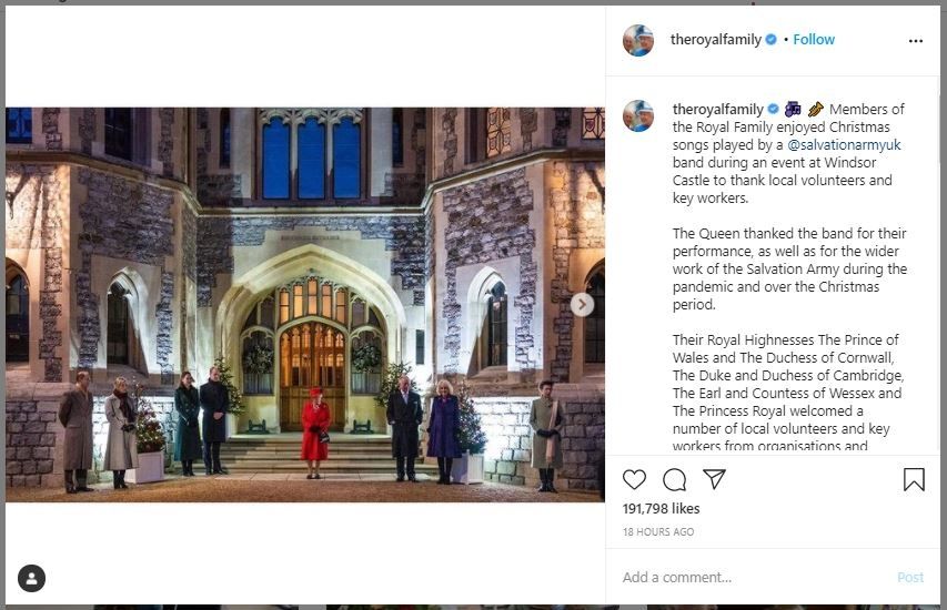 Ratu Elizabeth Akhirnya Reuni Keluarga sebelum Natal (instagram.com/theroyalfamily)