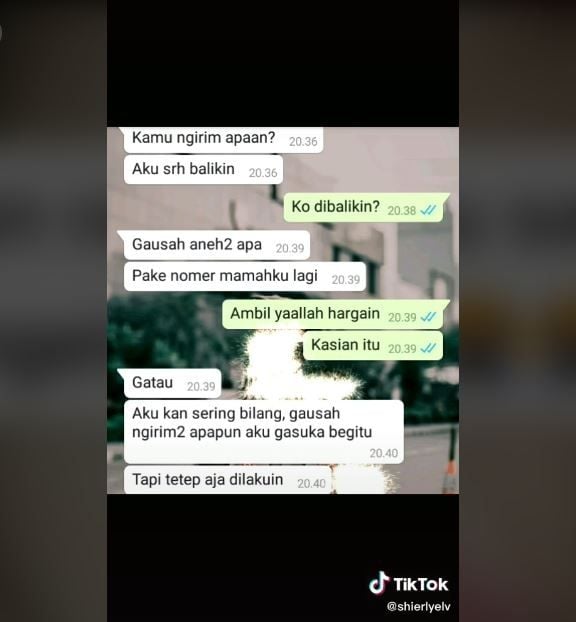 Kiriman Kue untuk Pacar Ditolak, Curhatan Wanita Ini Viral (tiktok.com/@shierlyelv)