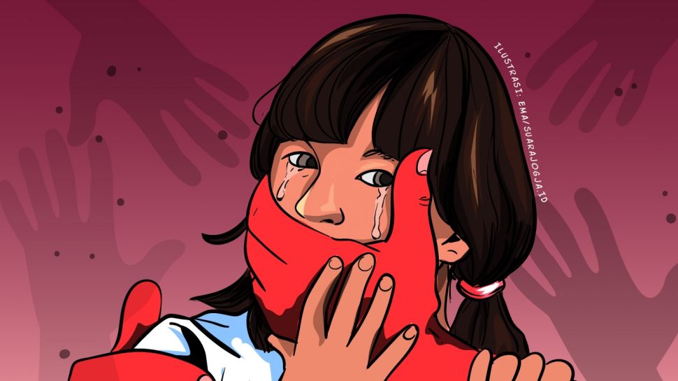 Ilustrasi kekerasan seksual pada anak di bawah umur. [SuaraJogja.com / Ema Rohimah]