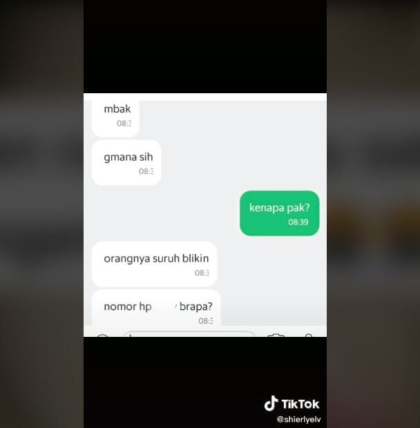 Kiriman Kue untuk Pacar Ditolak, Curhatan Wanita Ini Viral (tiktok.com/@shierlyelv)