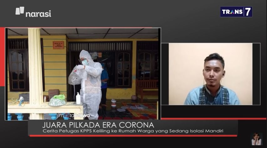 Petugas KPPS Sleman Mengungkapkan Perjuangan Jemput Suara Pasien Covid-19 (YouTube/NajwaShihab).