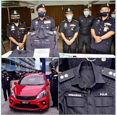 Wanita Dilaporkan Calon Mertua karena Menyamar Jadi Polisi (facebook.com/Info Roadblock JPJ/Polis)