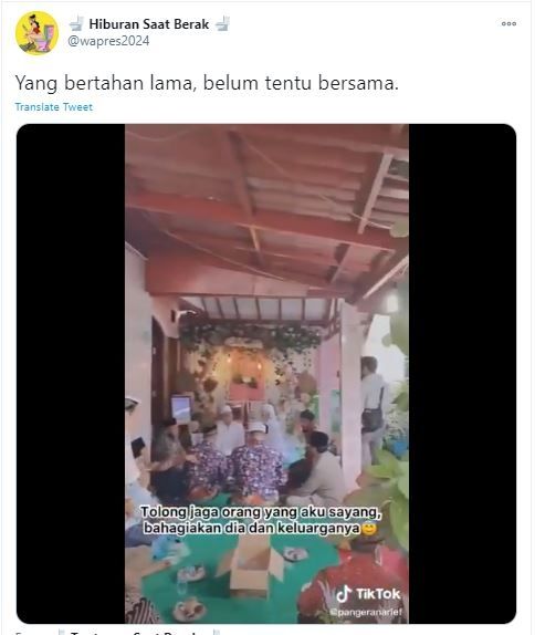 Viral Cerita 5 Tahun Jagain Istri Orang, Ternyata Bohong (twitter.com/wapres2024)