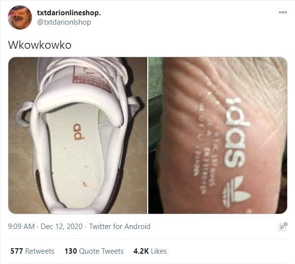 Viral Curhat Pembeli Gagal Dapat Sepatu Bermerek (twitter.com/txtdarionlshop)