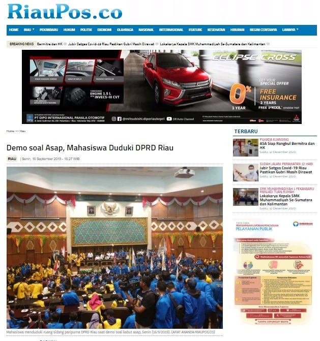 Cek Fakta Mahasiswa Riau Demo Lengserkan Jokowi (Riaupos.jawapos.com).