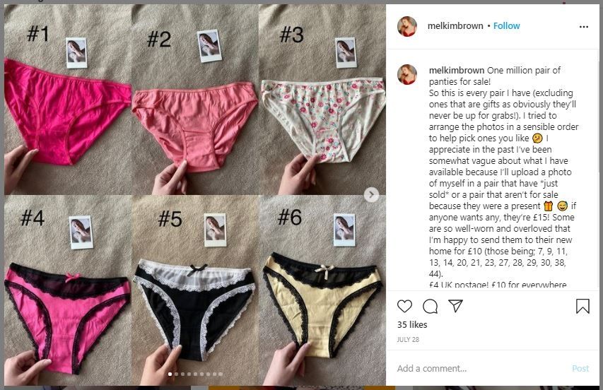 Mahasiswi Jual Pakaian Dalam Bekas Pakai (melkimbrown)