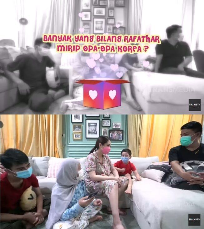 Pendapat Rafathar Malik Ahmad usai sering dibilang mirip oppa Korea. (YouTube/TRANS TV Official)