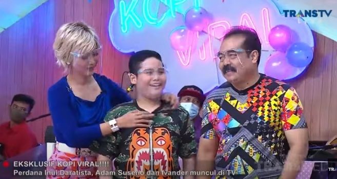 Inul Daratista, Adam Suseno dan Yusuf Ivander Damares [YouTube/TRANS TV Official]