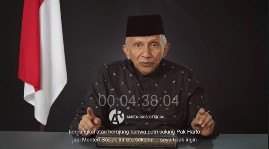 Amien Rais Mencium Kebangkitan Orba di Era Pemerintahan Jokowi (YouTube/AmienRaisOfficial).