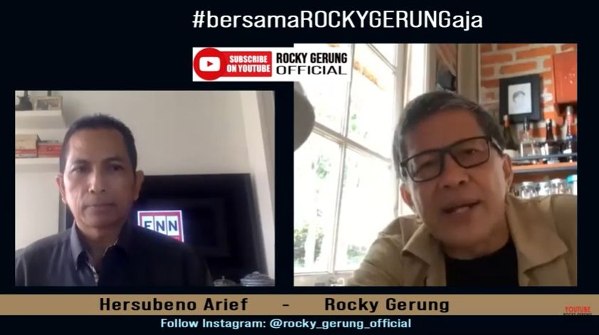 Rocky Gerung Merespons Aksi 1812 (YouTube/RockyGerungOfficial).