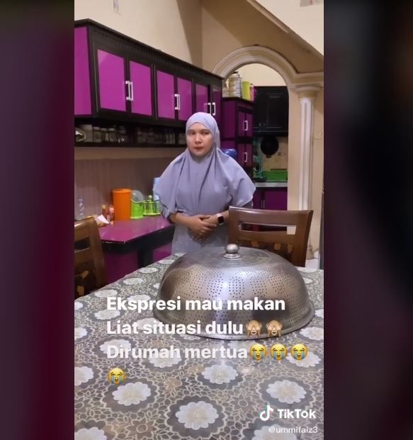 Viral Curhat Wanita Tak Nyaman Serumah dengan Mertua (tiktok.com/@ummifaiz3)