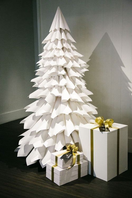 Pohon Natal dari kertas (Pinterest/reciclaredecorar)