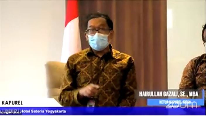 Hairullah Gazali sebagai pembicara pertemuan KAPUREL Jogja  (YouTube  idebiz id)