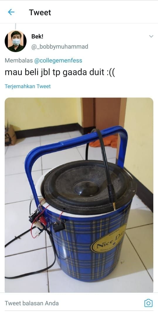 Keahlian anak kos menyulap benda di tengah keterbatasan (Twitter @_bobbymuhammad)