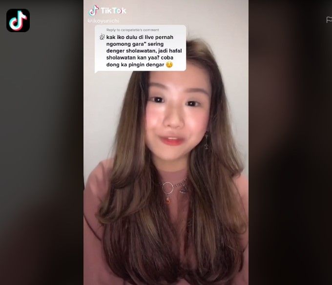 Wanita Kristiani senang dengarkan salawat (tiktok)