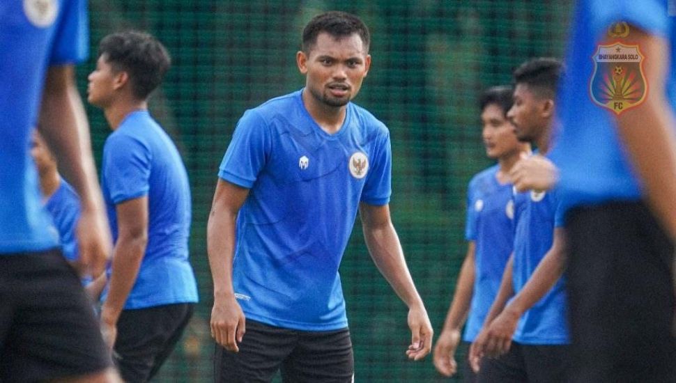 Pemain Bhayangkara Solo FC, Saddil Ramdani, saat menjalani TC bersama Timnas Indonesia U-23 di Jakarta (dok. Bhayangkara Solo FC)