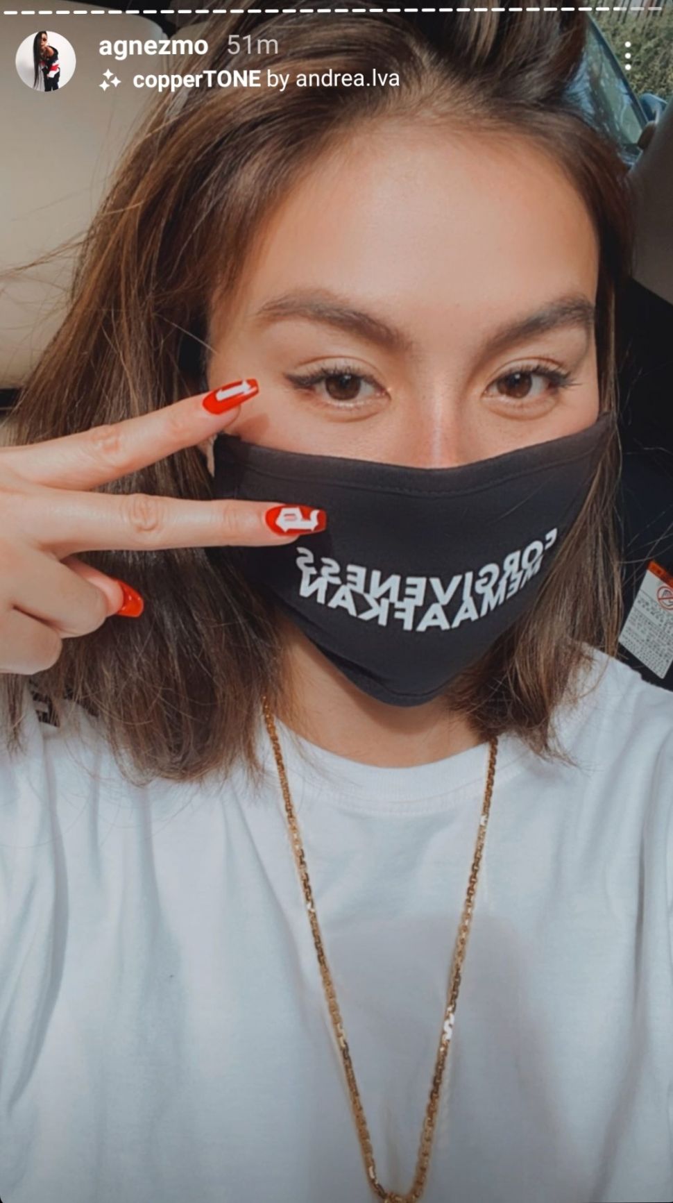 Agnezmo merayakan Natal tahun ini. (Instgaram/@agnezmo)