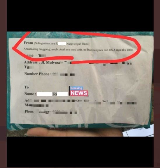 Viral Paket dari Selingkuhan (twitter.com/txtdarionlshop)