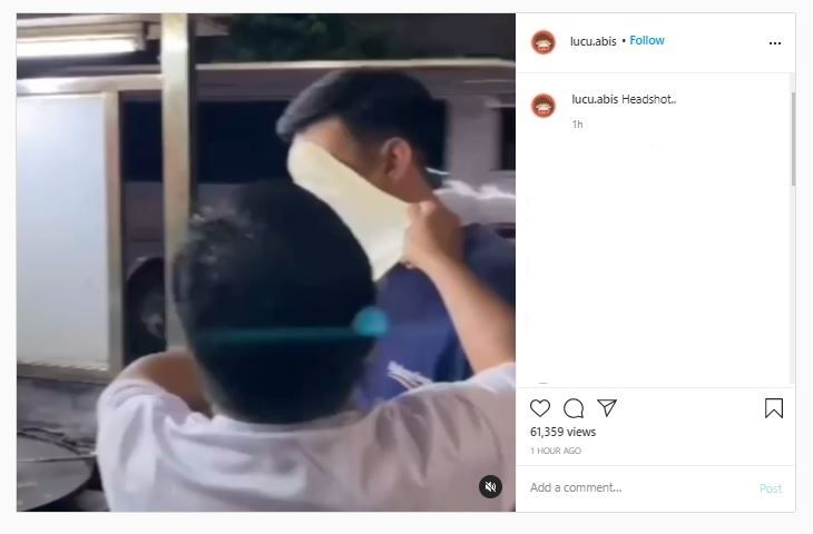 Pedagang martabak telur prank seorang lelaki (Instagram @lucu.abis)