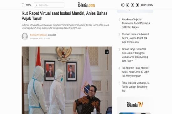 Fakta Anies tolak pakai masker meski positif Covid-19 (ist)