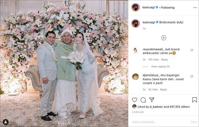 Keanu Agl Pakai Seragam Kawinan Unik Viral Dibilang Mirip Model Sarimi