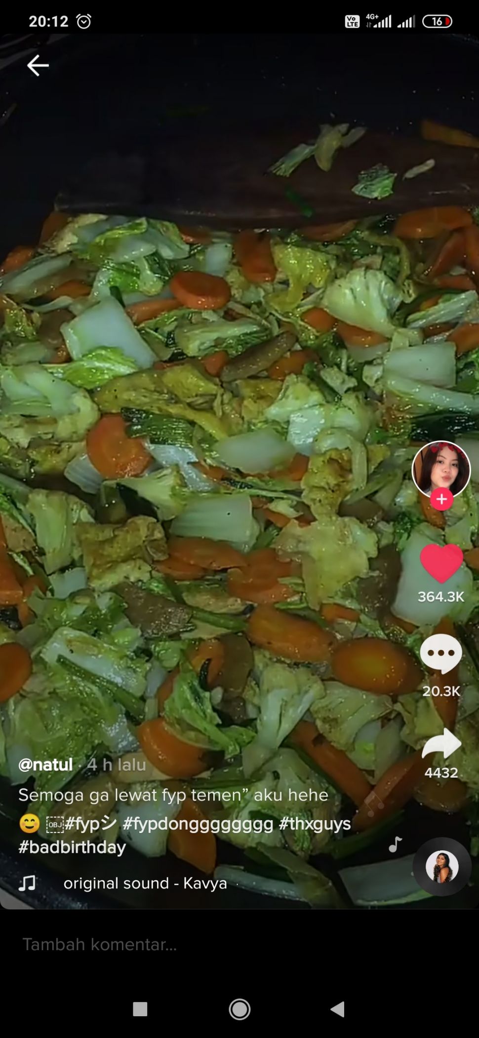 Sudah masak banyak untuk ulang tahun, tak ada seorang pun yang datang (TikTok @notyourbabybooooo)