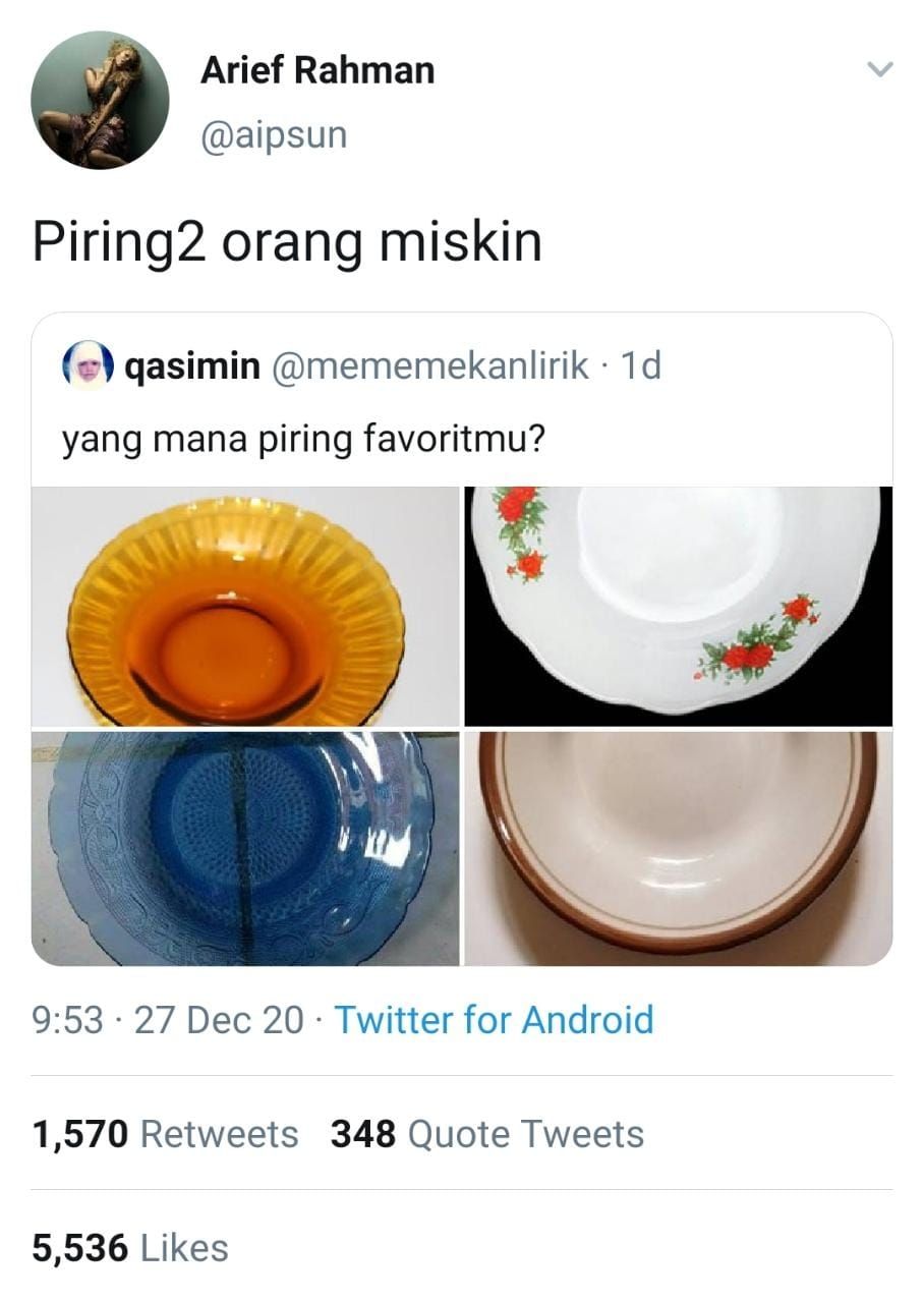 Piring orang miskin (Twitter/aipsun)