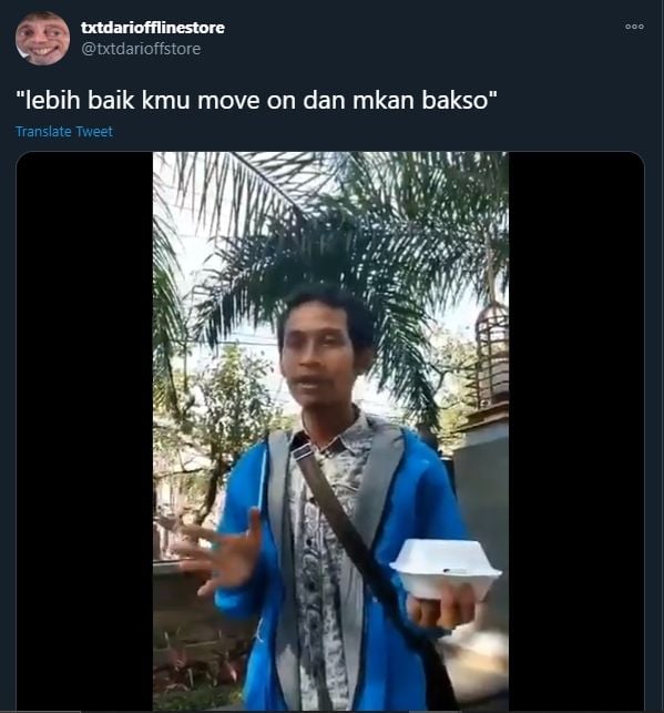 Viral Pedagang Bakso dengan Cara Promosi Unik (Twitter).