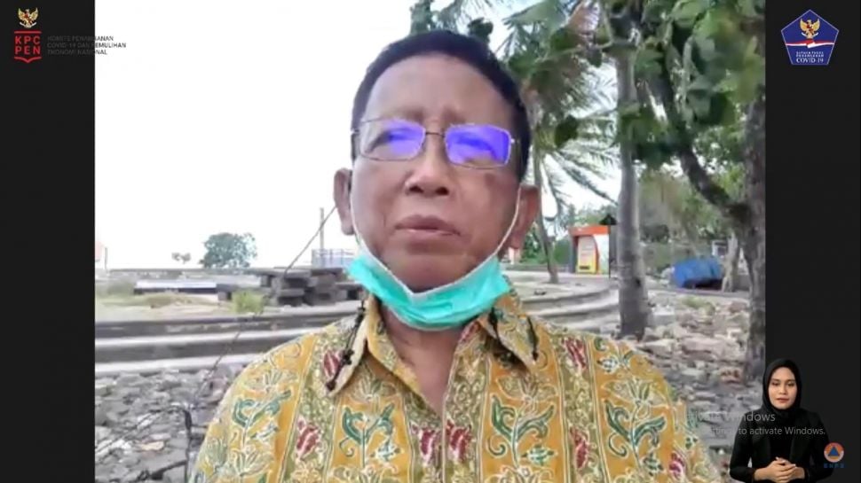 Prof. Dr. Zubairi Djoerban dalam Talkshow Membedah Regulasi Larangan Masuk Bagi Warga Asing dengan Satgas Penanganan Covid 19