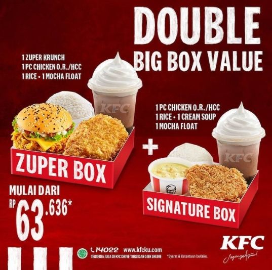 Promo Restoran di Akhir Tahun. (Instagram/@kfcindonesia)